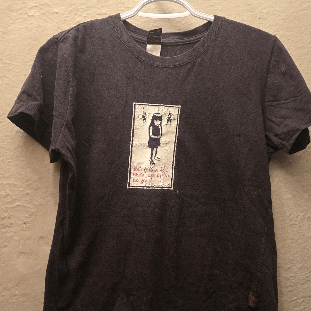 Vintage Y2K Emily the Strange Graphic Tee | 2003 Cosmic Debris | Rare